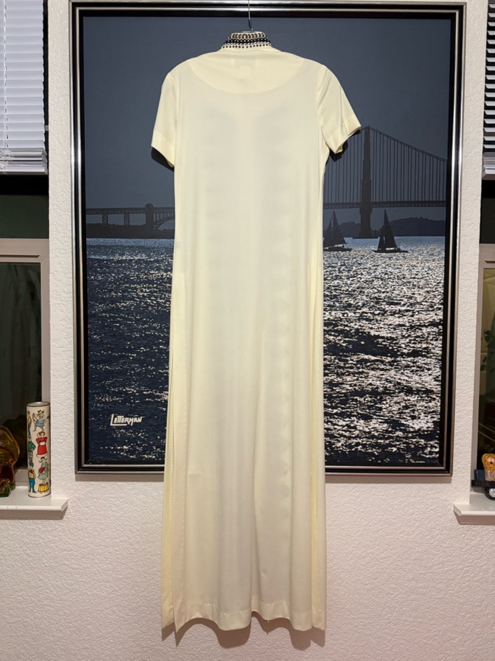 RARE 1970s Alfred Shaheen Signed Cheongsam Maxi Dress - Picture 8 of 14